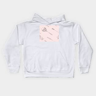 Blush tribal arrows Kids Hoodie